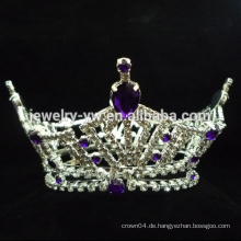 Braut Hochzeit blau Kristall Festzug Kristall Tiara